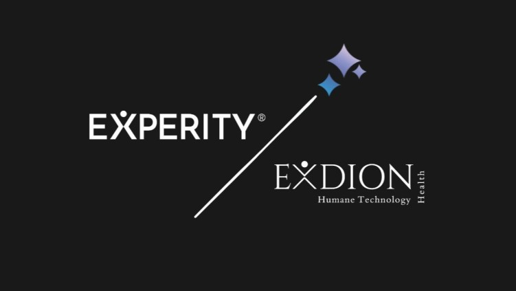 Experity and Exdion Health Logos announcing the Exdion Health acquisition
